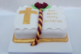 bible design christmas cake